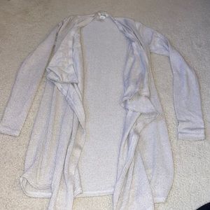 Draped sides cardigan